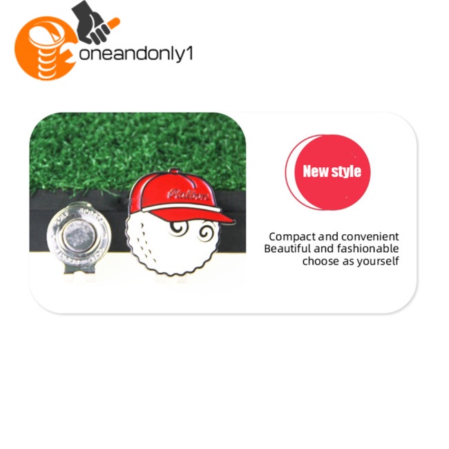 Kẹp Đánh Dấu Vị Trí Thắt Lưng / Mũ Đánh Golf Bằng Hợp Kim Kẽm Từ Tính Chống Gỉ Có Thể Tháo Rời