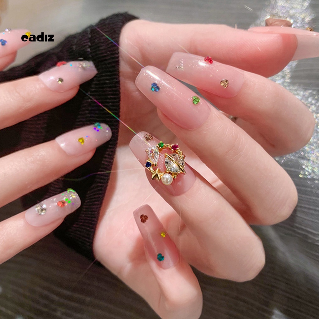 Túi 1440 Hạt Đá Tròn Nhỏ Lấp Lánh Dùng Trang Trí Móng Tay DIY