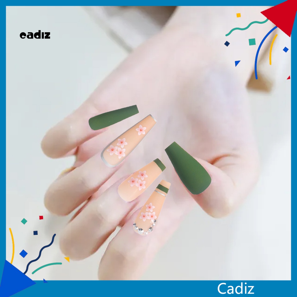 Bộ 24 Móng Tay Giả Bằng ABS Chống Nước Toàn Diện