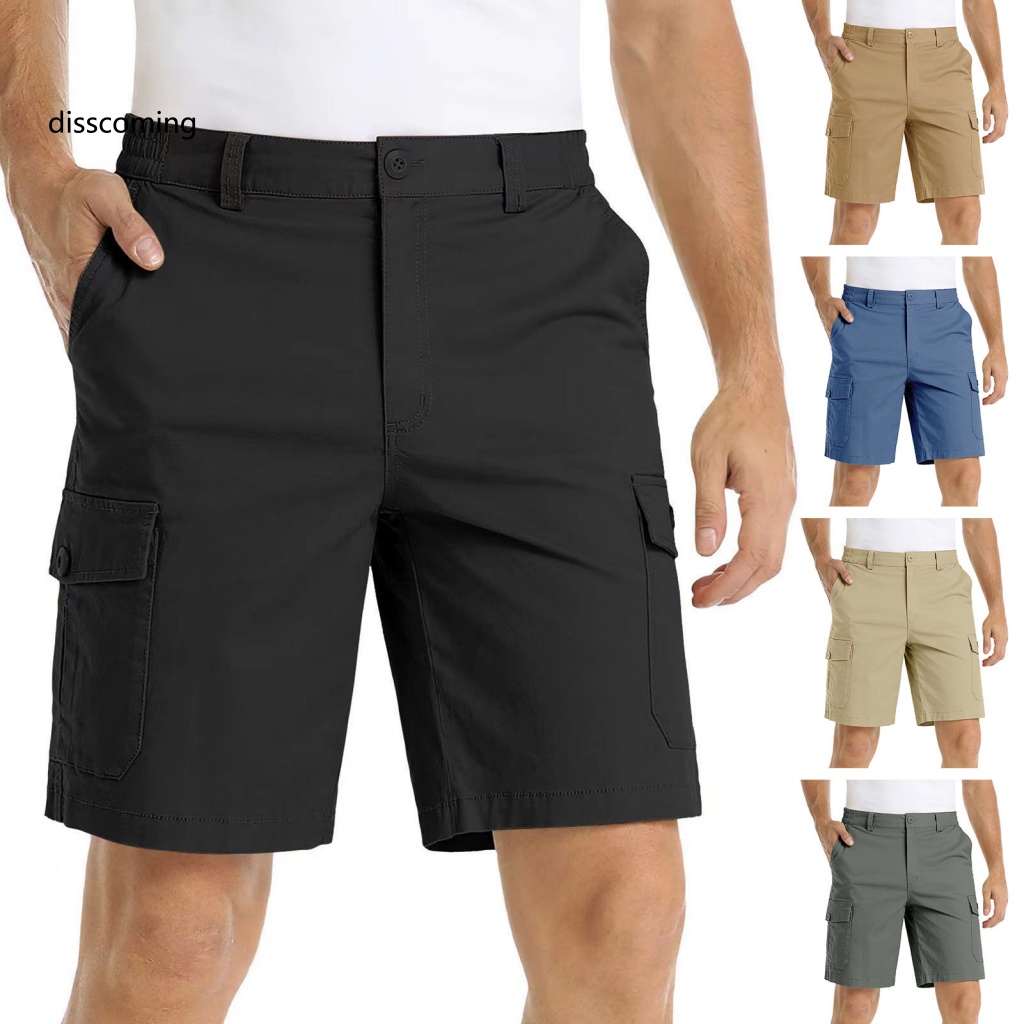 Băng Đô SL SL SL SL SL| Quần Short Lưng Thun Nhiều Túi Thoáng Khí Thoải Mái Thời Trang Mùa Hè Cho Nam