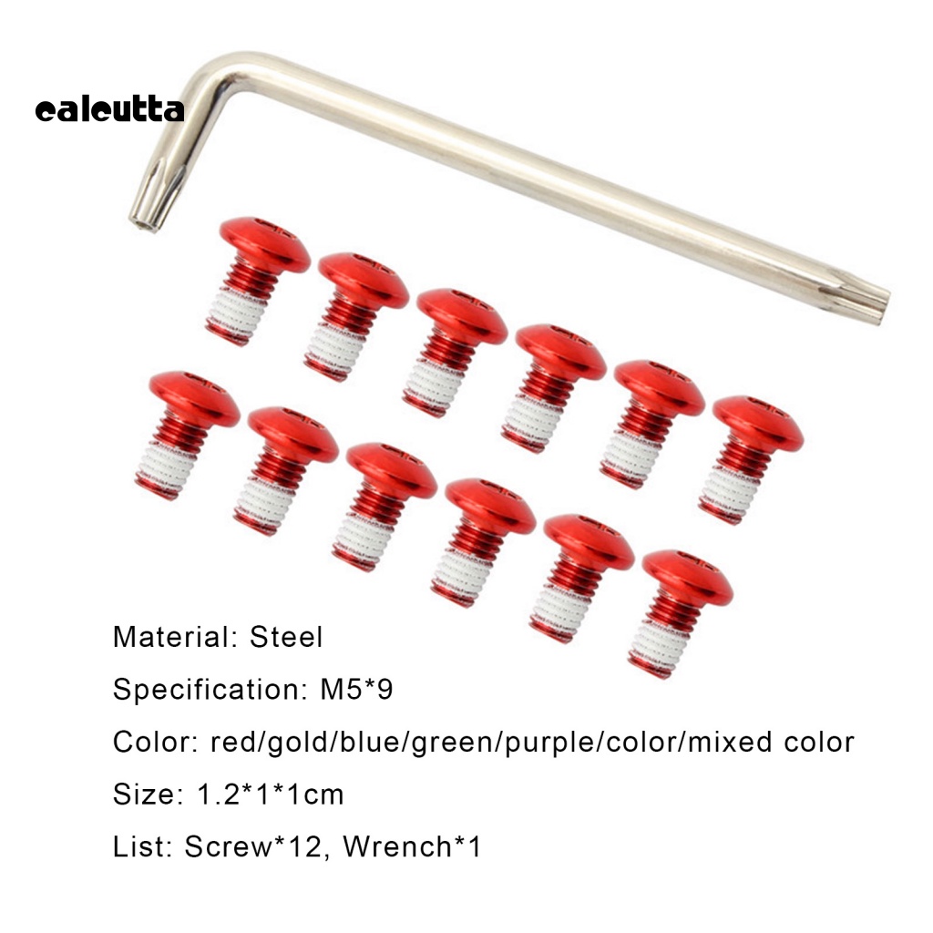 Bộ 12 Ốc Vít Vặn Phanh Đĩa Xe Đạp Leo Núi MUQZI T25 M5