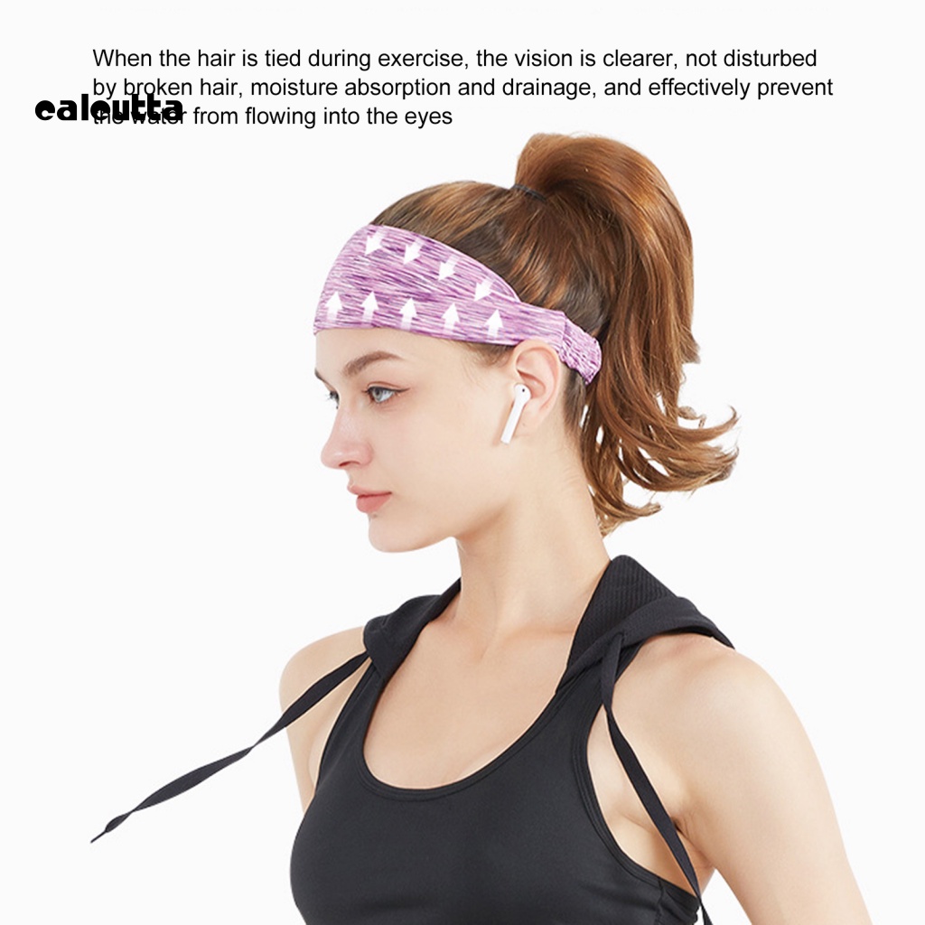 Băng Đô Thể Thao Bằng Lụa Mềm Co Giãn Thoáng Khí Thấm Hút Mồ Hôi Cho Nữ