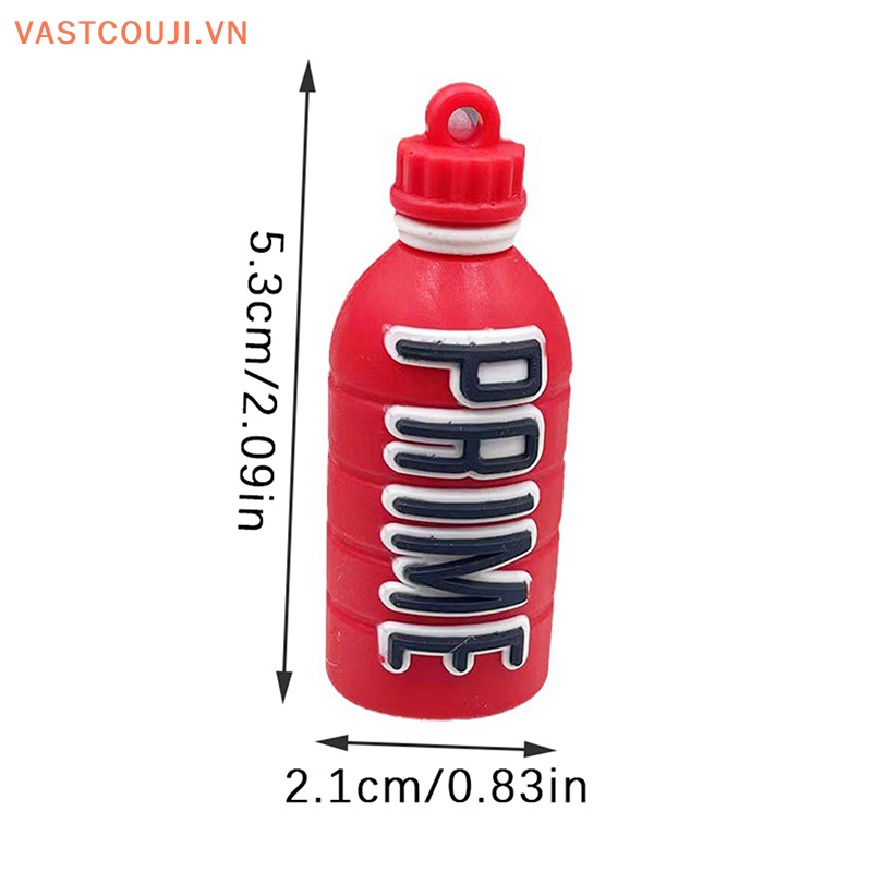 Móc Khóa Hình Chai Nước VASTJI Prime DIY Bằng Cao Su Mềm Đáng Yêu