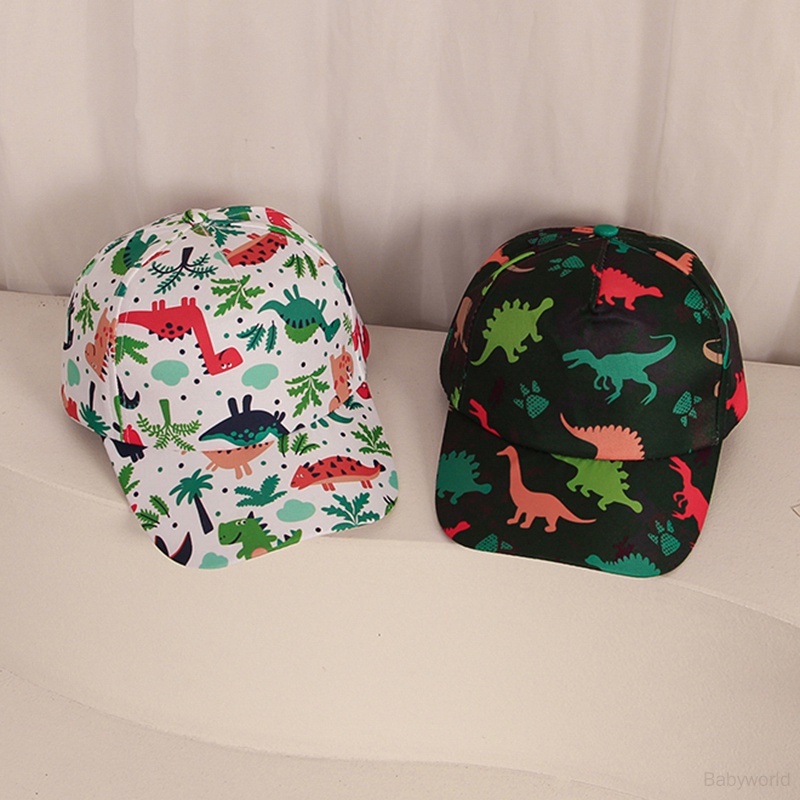 Mũ Lưỡi Trai Chống Nắng In Họa Tiết Khủng Long Hoạt Hình Thời Trang Mùa Hè Cho Bé Trai Và