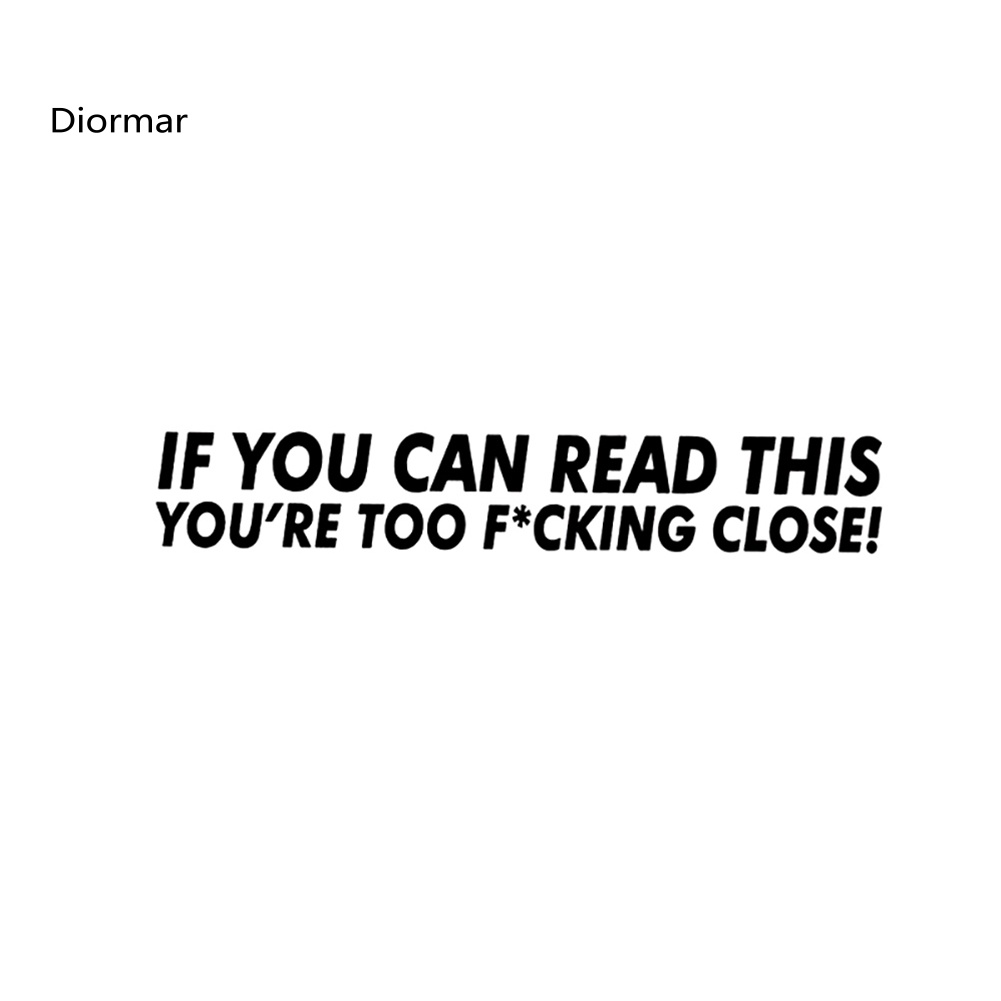 Đề Can Dán Trang Trí Xe Hơi In Chữ If You Can Read This Truck SUV Vui Nhộn