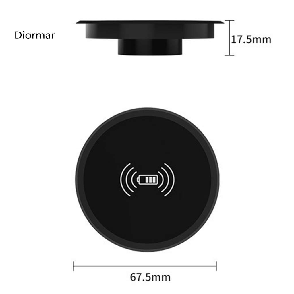 1 Bộ Đế Sạc Nhanh Không Dây Công Suất Cao Bằng Acrylic Cho Điện Thoại