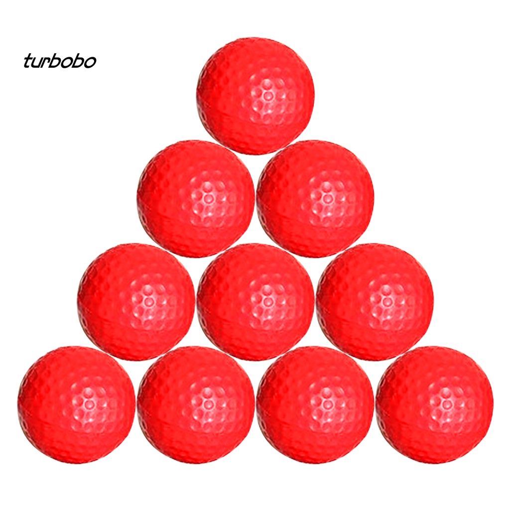 Set 10 Quả Bóng Golf Mềm Mại Hỗ Trợ Luyện Tập Trong Nhà