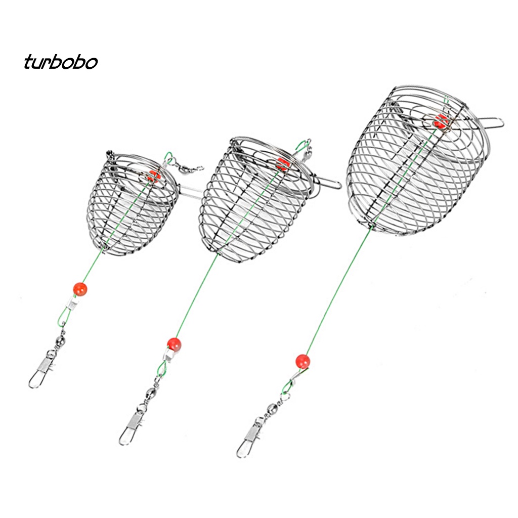 Lồng Đựng Mồi Câu Cá Bằng Thép Không Gỉ Có Lò Xo Chống Mòn Tiện Dụng