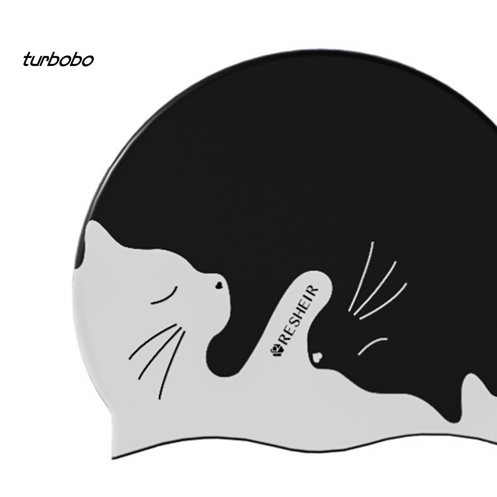 Mũ Bơi Silicon Chống Thấm Nước Họa Tiết Hoạt Hình Bảo Vệ Tai Cho Bé