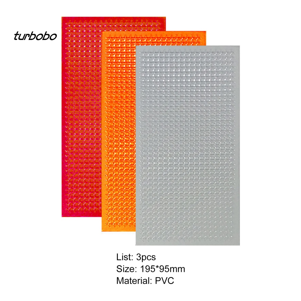 Set 3 Miếng Vá Đèn Đuôi Xe Bằng PVC Mềm Tự Dính Tiện Lợi