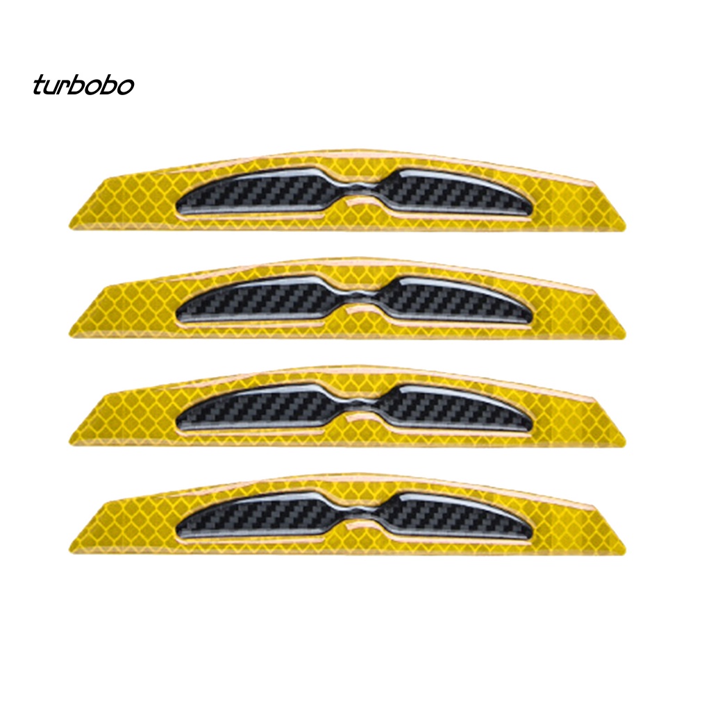 Bộ 4 Dải Dán Bảo Vệ Cạnh Cửa Xe Hơi Chống Va Chạm Màu Phản Quang Tiện Dụng