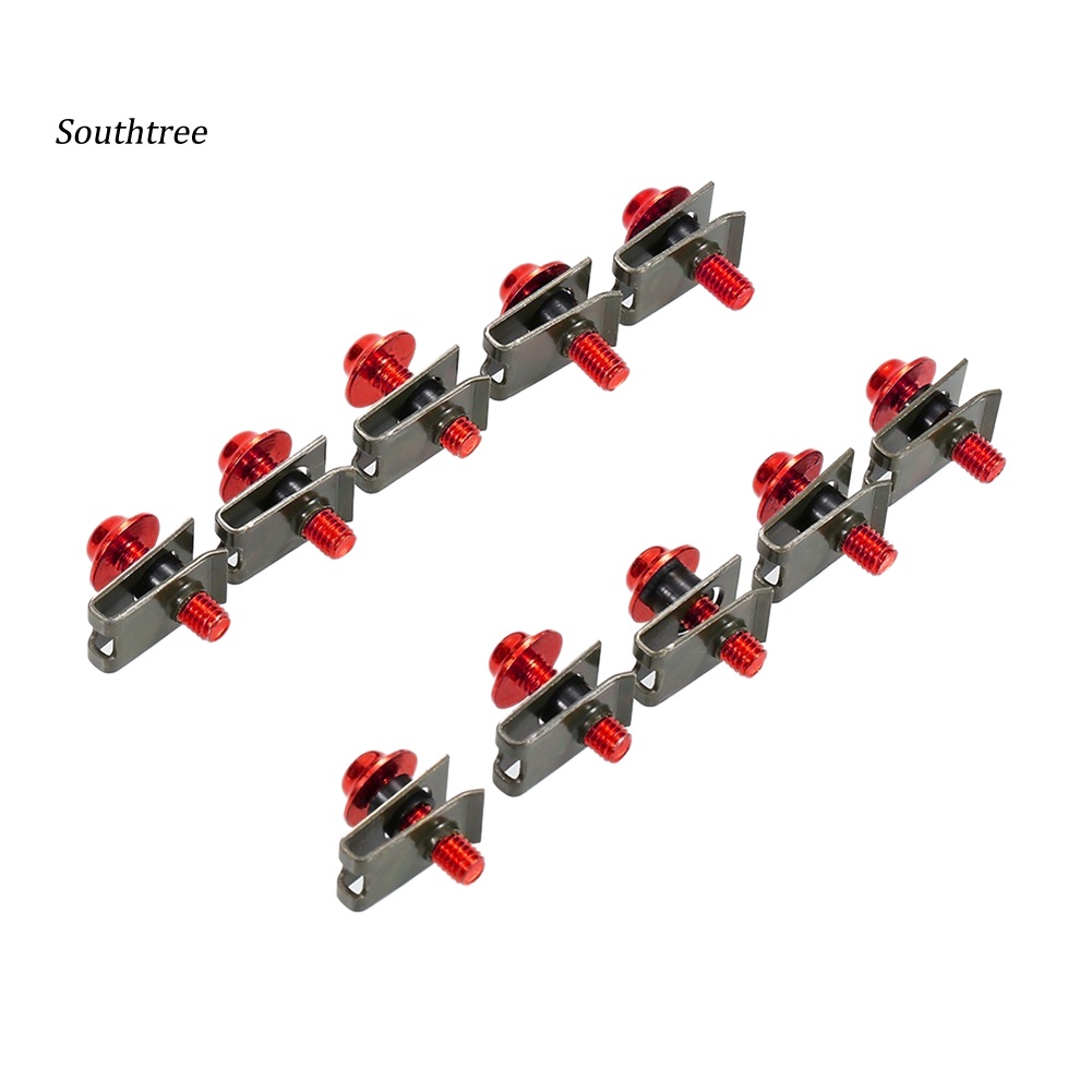 Bộ 10 Ốc Vít M5 Bằng Hợp Kim Nhôm Cho Xe Mô Tô