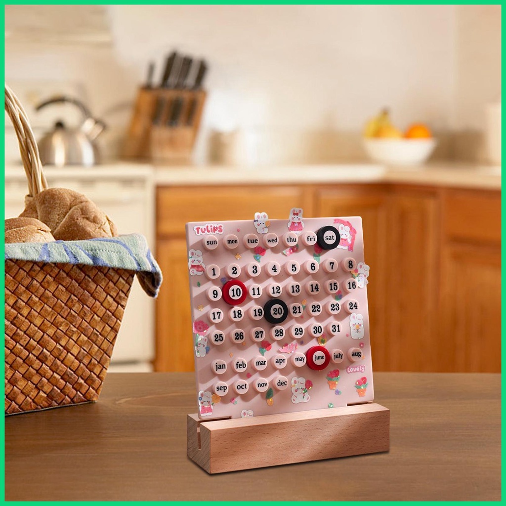 Lịch Để Bàn Có Nhãn Dán DIY Sáng Tạo Cho Thanh Thiếu Niên Nam Nữ