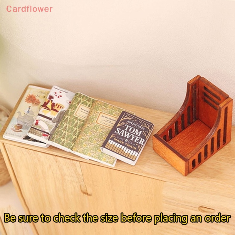 1 Bộ Kệ Sách Mini Để Bàn Trang Trí Nhà Búp Bê Tỉ Lệ 1: 12 Mới