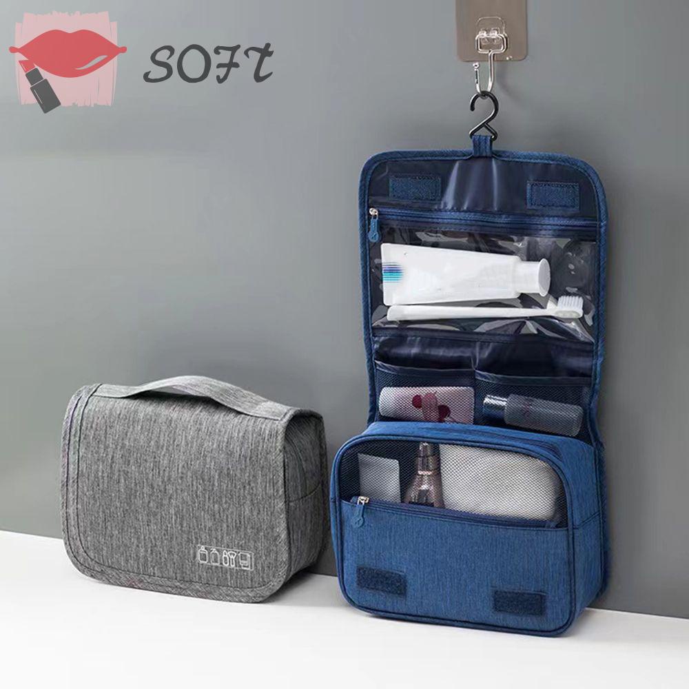 SOFTNESS Túi Đựng Đồ Trang Điểm Cỡ Lớn Chống Thấm Nước Tiện Dụng Khi Đi Du Lịch