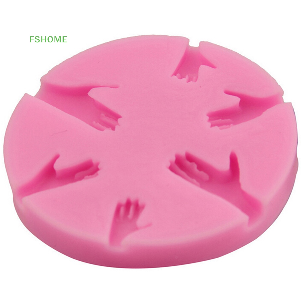 Fshome Khuôn Silicone Làm Bánh Hình Bàn Tay Người Trang Trí DIY