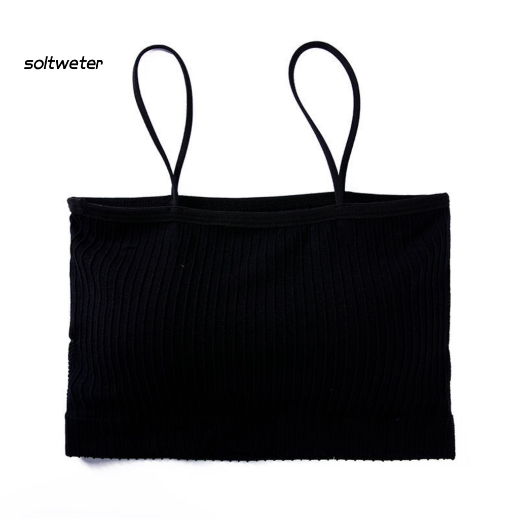 Áo Lót Ống Hai Dây Có Mút Đệm Quyến Rũ Dành Cho Nữ