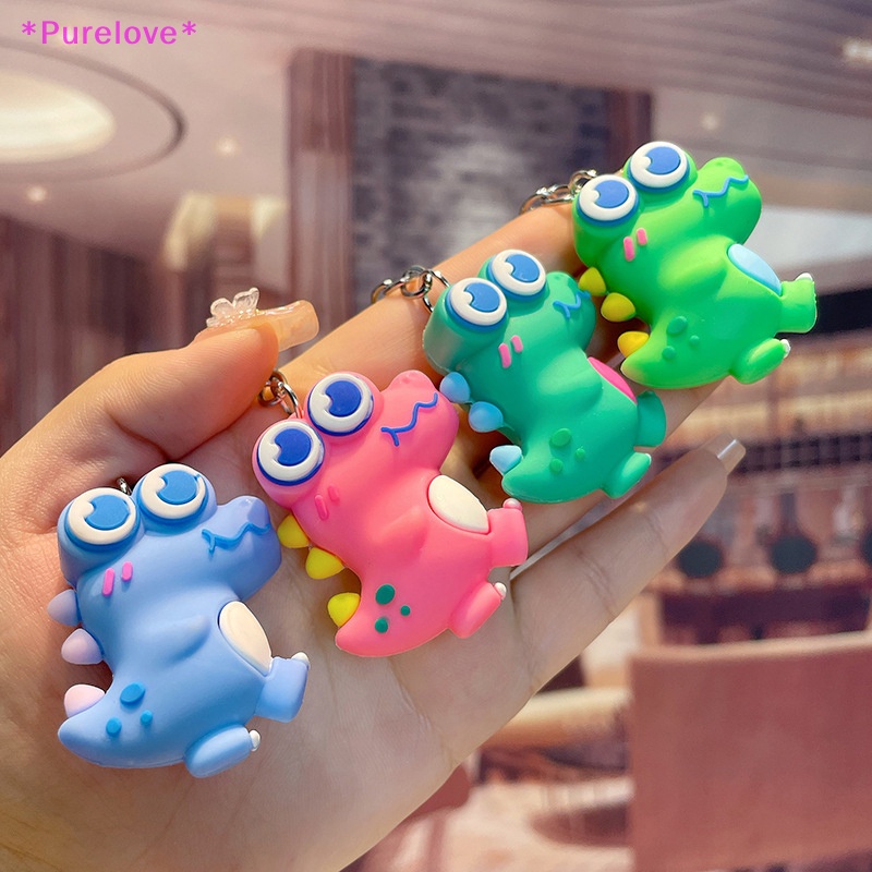 Móc Khóa Hình Khủng Long Mắt To Dễ Thương Mới