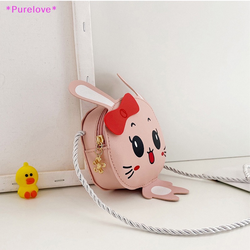 Túi Da PU Đeo Chéo Mini In Họa Tiết Hoạt Hình Dễ Thương Cho Bé Gái Mới