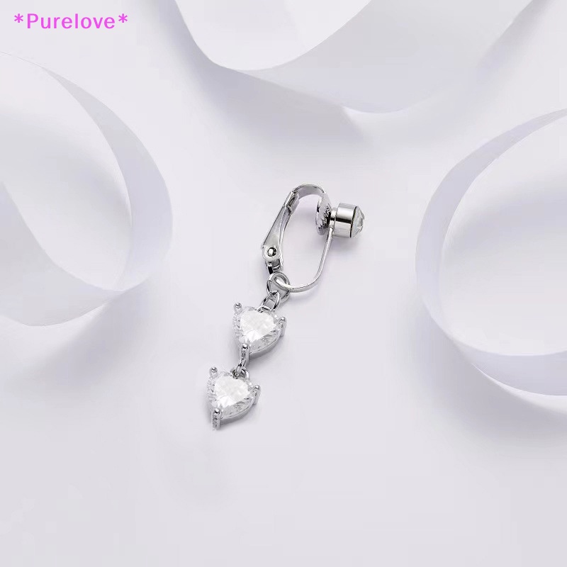 Khuyên Rốn Đính Đá Hình Trái Tim Xinh Xắn Mới