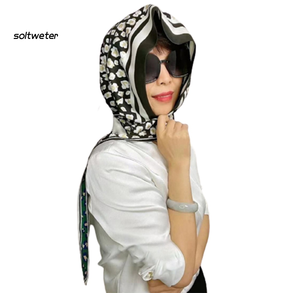 Mũ Turban Giả Lụa Hai Mặt In Họa Tiết Thời Trang Chống Nắng Dùng Hóa Trang