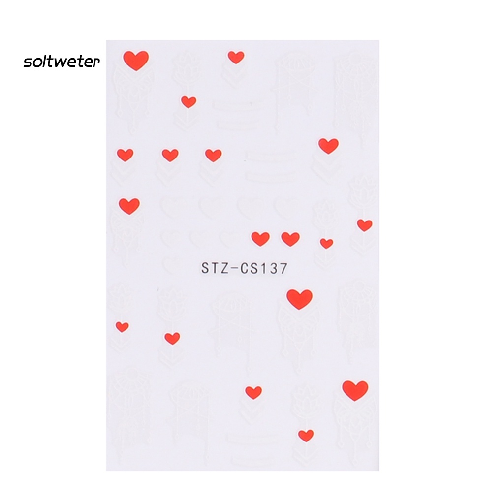 Miếng Dán Trang Trí Móng Tay Nghệ Thuật Kiểu Pháp Xinh Xắn DIY Cho Nữ