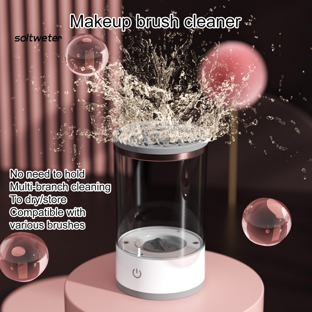 Máy Vệ Sinh Cọ Trang Điểm Hai Chế Độ Rung 7000 RPM 8W 15A Bằng ABS Tiện Dụng