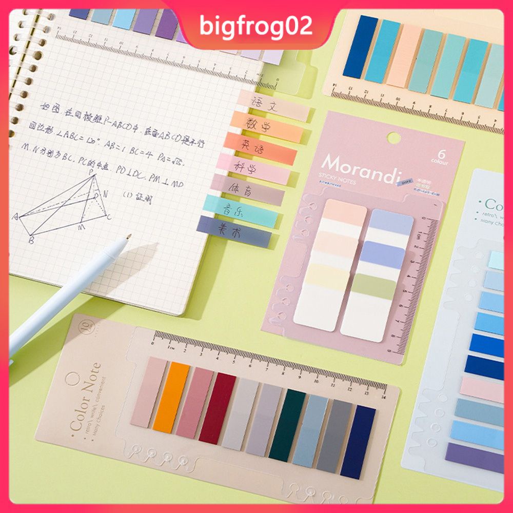 Giấy Dán Ghi Chú Tự Dính 60 Màu Trong Suốt Phong Cách retro