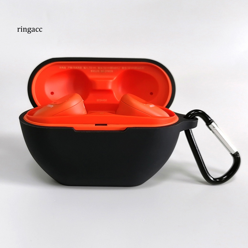 Vỏ Bảo Vệ Hộp Sạc Tai Nghe SONY WF-SP800 Bluetooth Không Dây Chất Liệu Silicon Mềm Có Khóa Treo