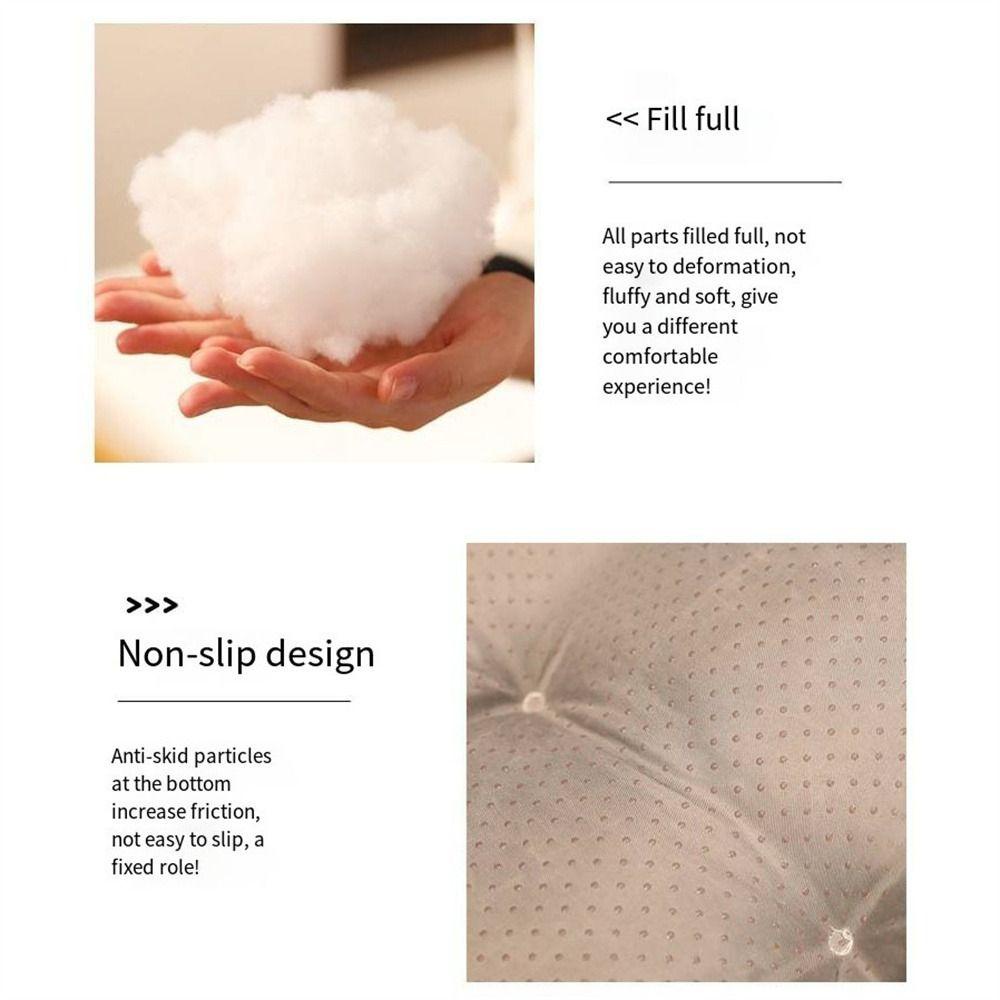 AVALENTINE Gối Nhồi Bông Hình Bánh Mì Tròn / Vuông Mềm Mại Dễ Thương