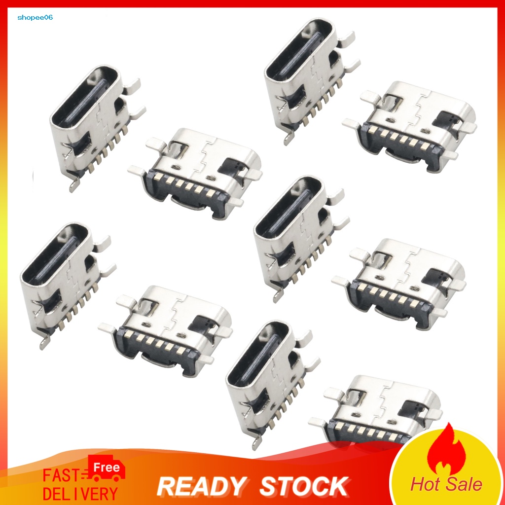 Set 10 Ổ Cắm Loại C 31 Lỗ Cắm Bằng Inox 6 Chấu Chuyên Dụng Nối Dây Cáp