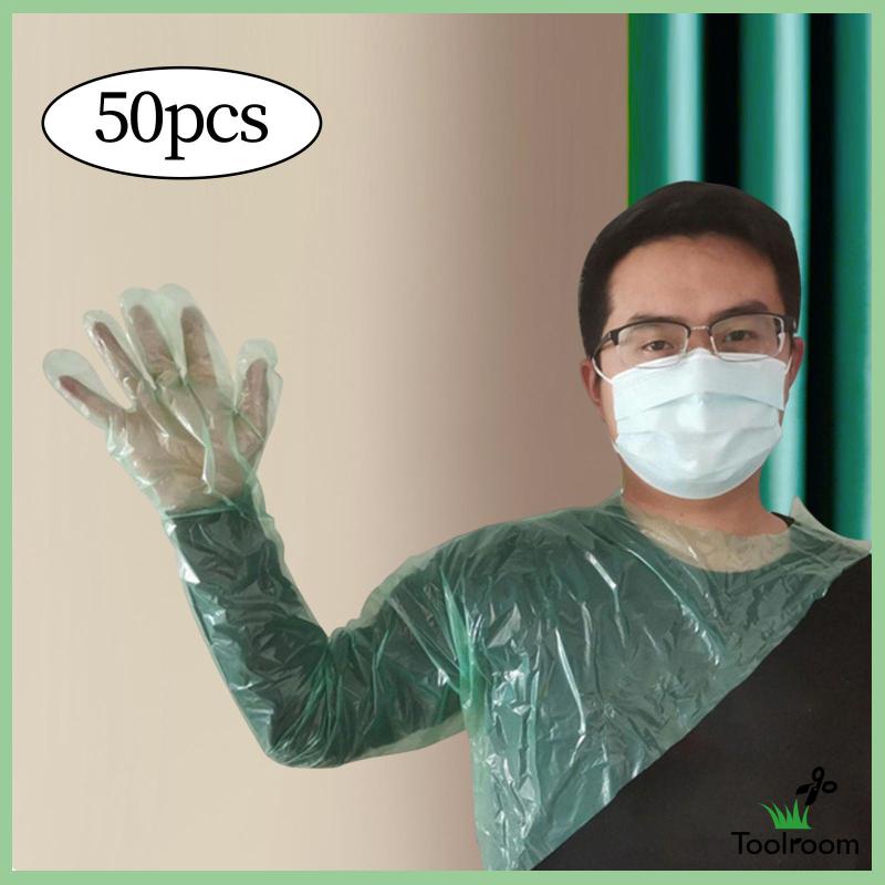 Găng Tay Dài Dùng Một Lần Chống Nước Cấp Thực Phẩm Để Làm Vườn Cho Thú Cưng