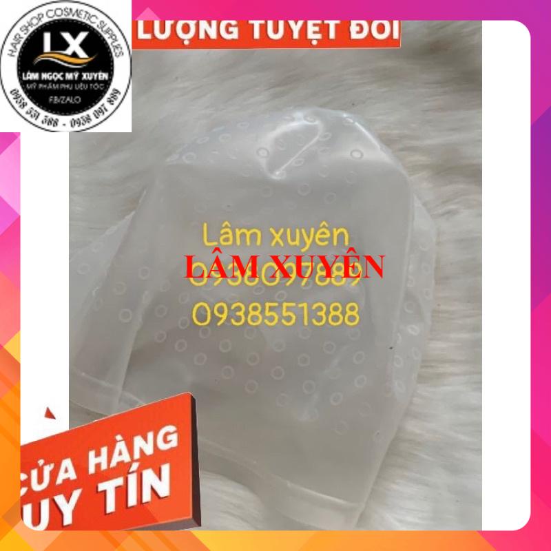 Nón móc light, mũ móc light💯GIÁ RẺ💯Silicon, sử dụng được nhiều lần, có đánh dấu sẵn trên nón, tặng kèm cây móc light🌸🌸🌸🌸