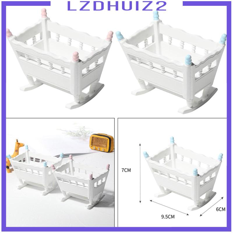 Mô Hình Nôi Em Bé Trang Trí Nhà Búp Bê Tỉ Lệ 1: 12