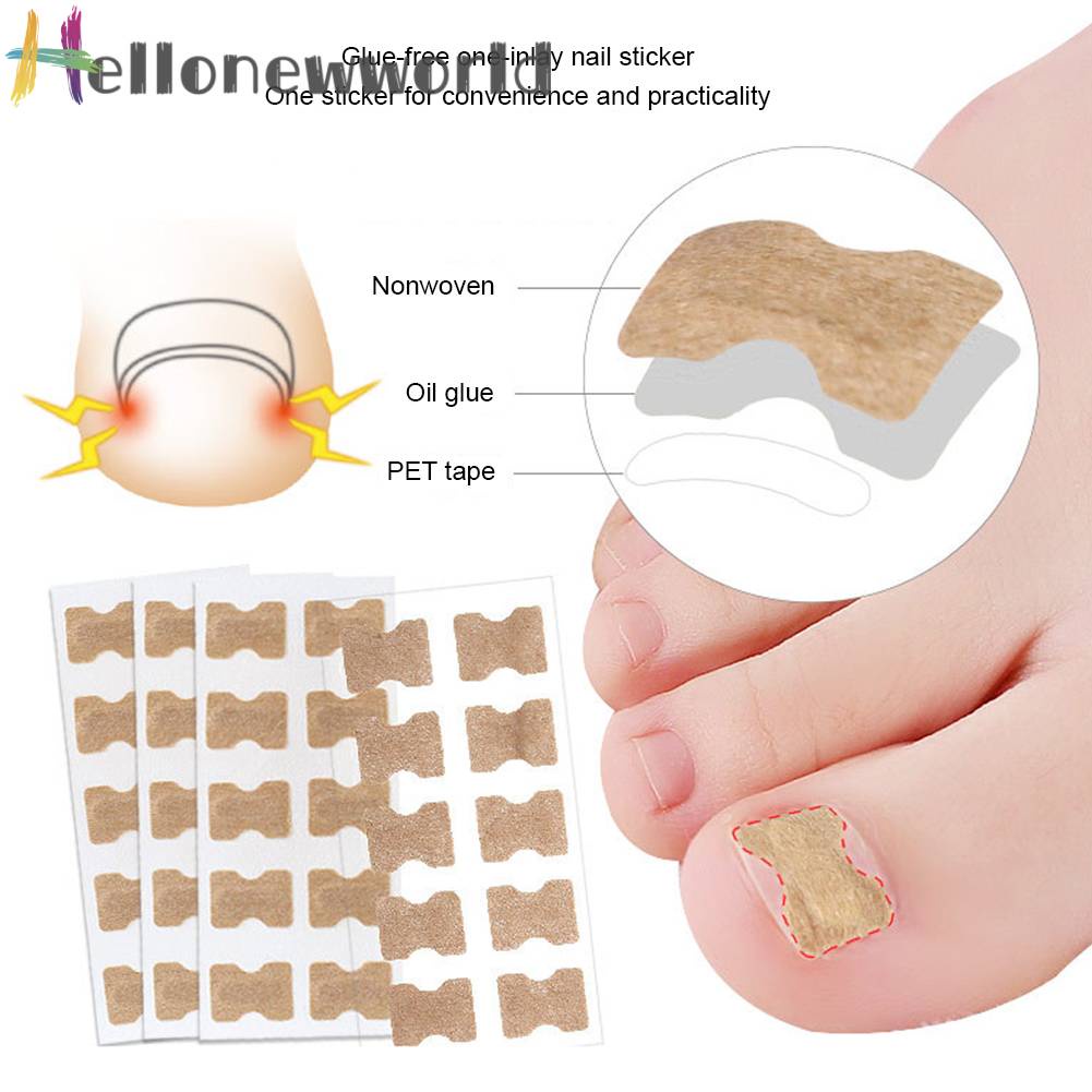 Set 10 Miếng Dán Chỉnh Sửa Móng Chân Tiện Dụng