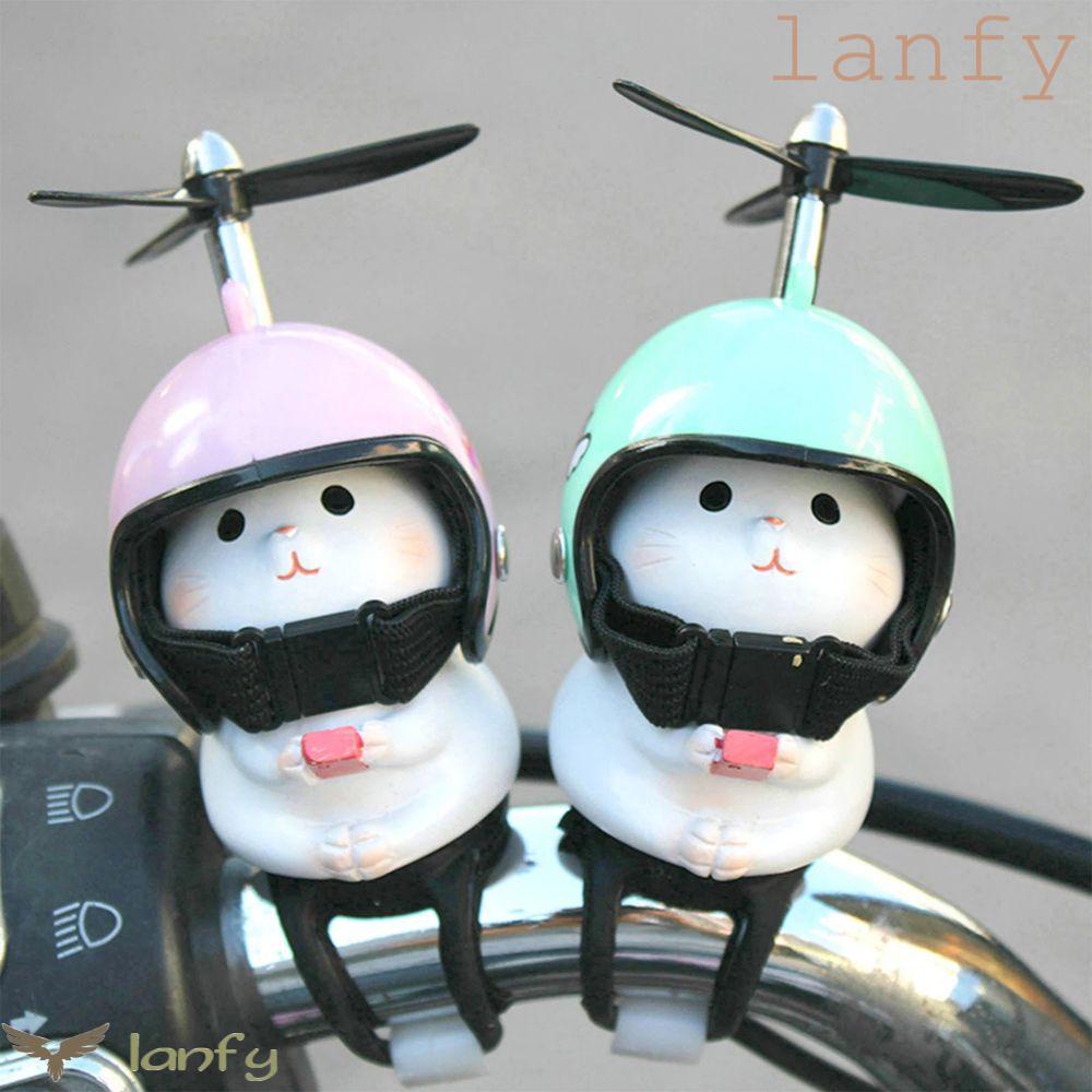 LANFY Phụ Kiện Trang Trí Tay Lái Xe Đạp / Mô Tô Hình Chú Mèo Bị Vỡ