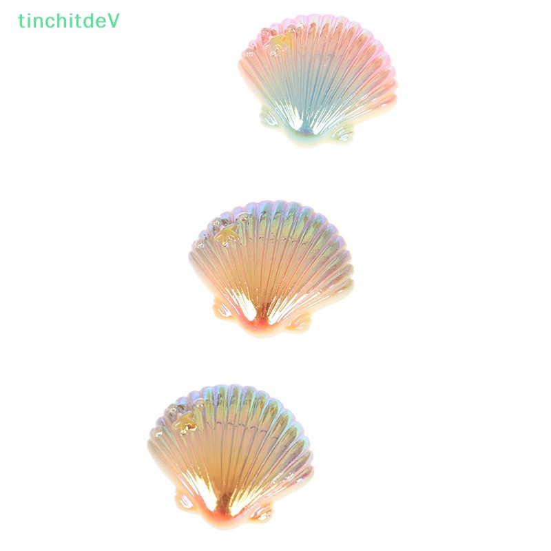 Bộ 10 Vỏ Sò Nhựa Màu Gradient Dùng Trang Trí DIY