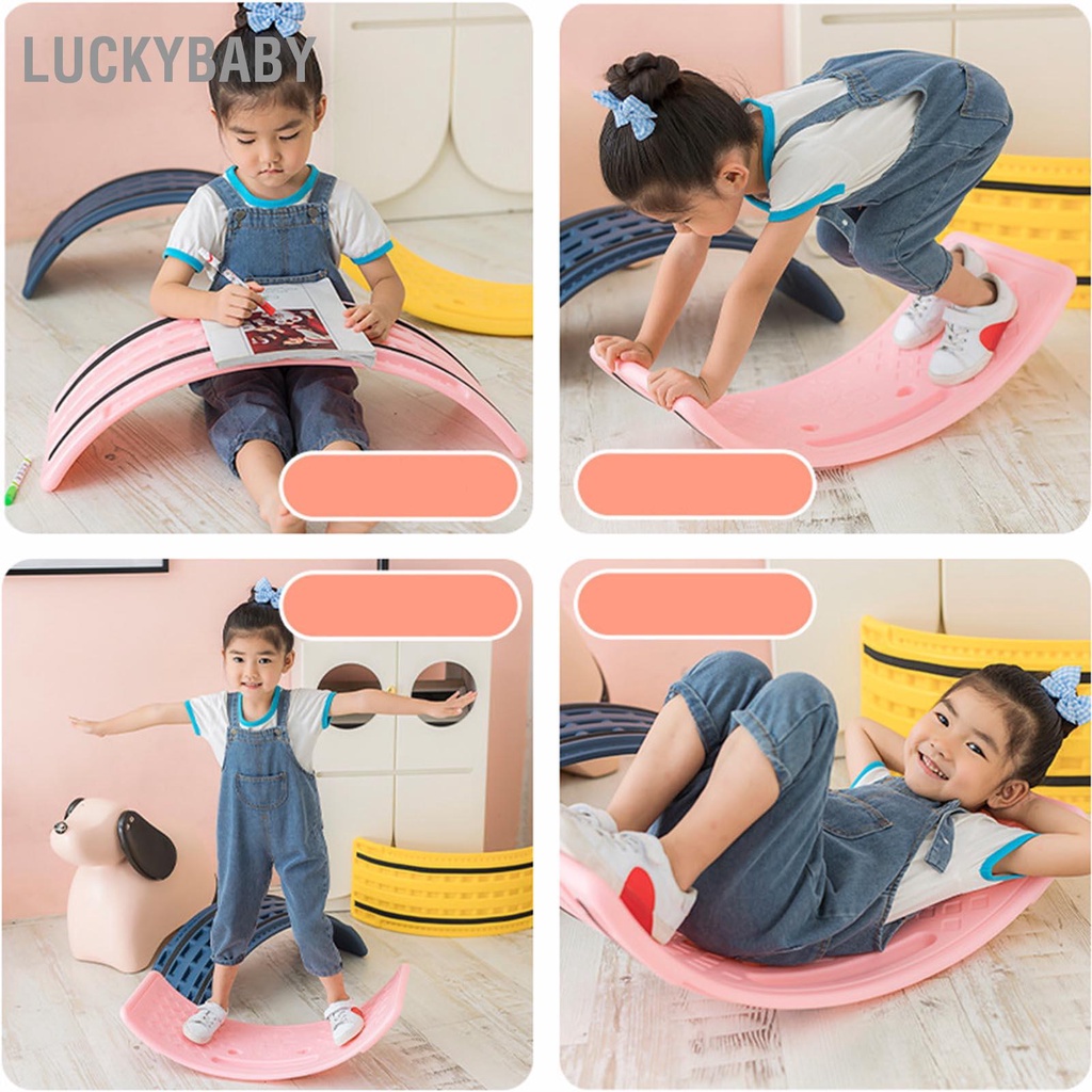 Ván thăng bằng, Ván bập bênh, Bảng cân bằng - Đồ chơi Bập bênh nhựa cho bé Chịu lực 60kg Rèn luyện Thể chất Cân bằng cho bé - LUCKYBABY