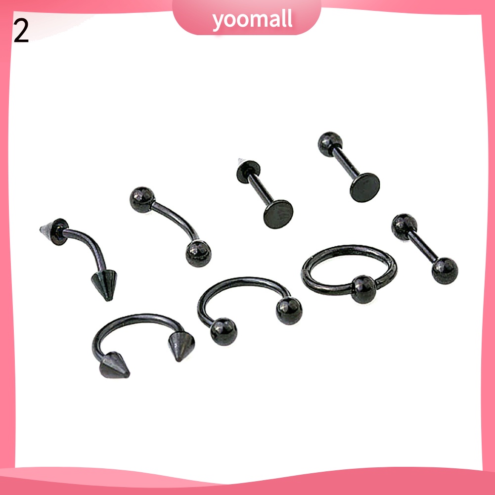 Set 8 Khuyên Xỏ Cơ Thể Thời Trang Cá Tính