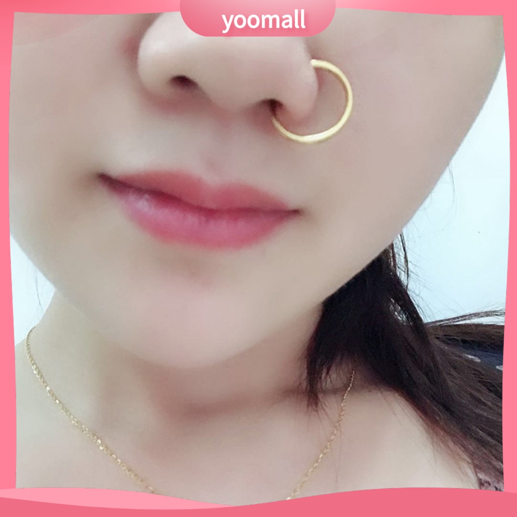 Khuyên Mũi / Môi Bằng Thép Không Gỉ Trang Trí Cá Tính