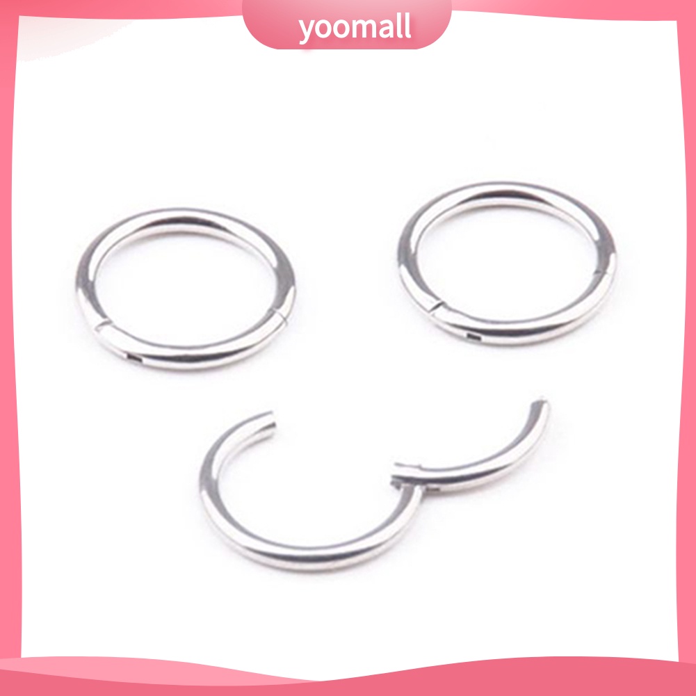 1 Khuyên Mũi / Môi Bằng Thép Không Gỉ 16G 14G