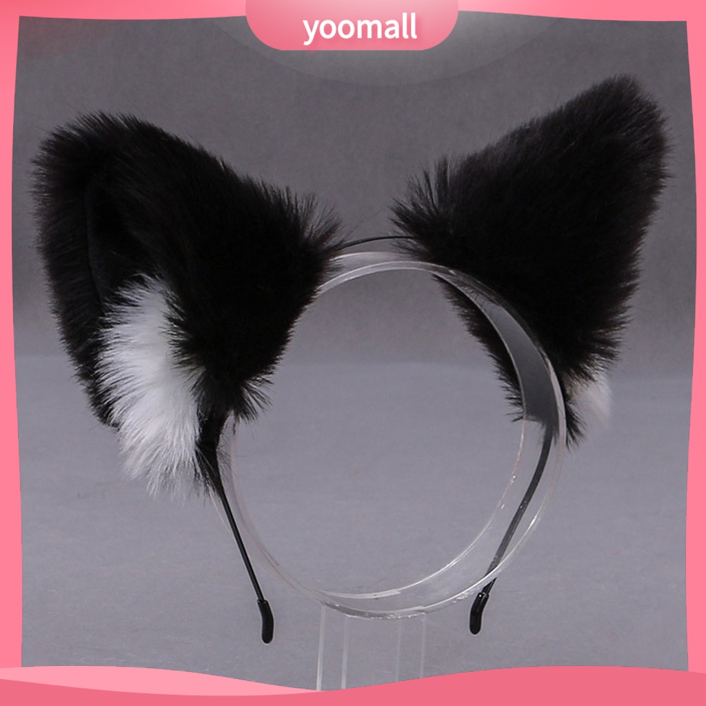 Băng Đô Tai Mèo Lông Xù Đáng Yêu Dành Cho Tiệc Hóa Trang