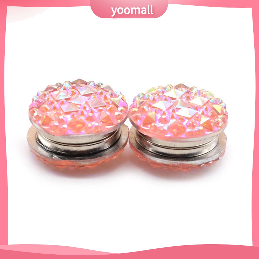 1 Cặp Trâm Cài Áo Đính Đá Tròn Phong Cách Đạo Hồi Thời Trang