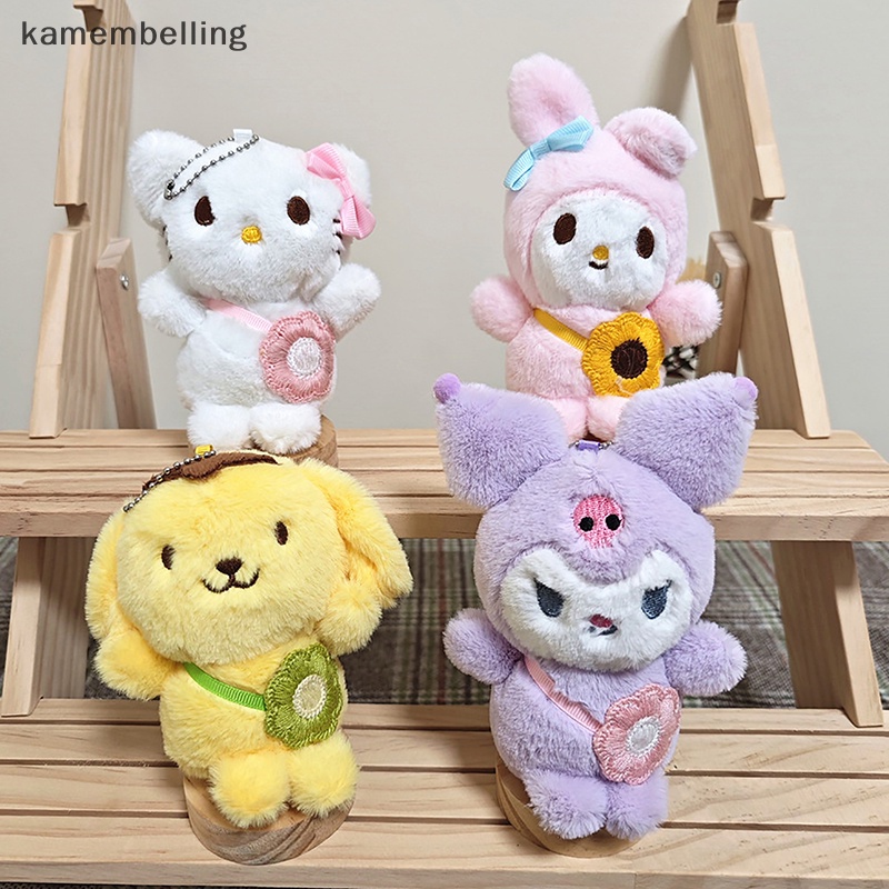 Kamembelling Sanrio Móc Khóa Hình Thỏ Cinnamoroll Melody Nhồi Bông Đáng Yêu