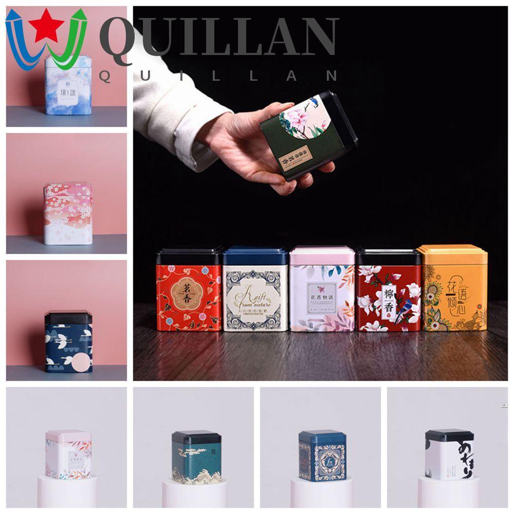 Hộp đựng trà bằng sắt có giá đỡ đa năng phong cách vintage