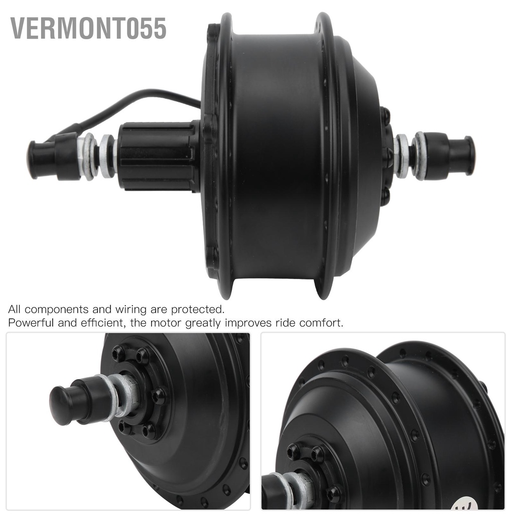 Vermont055 Động cơ trung tâm bánh xe không chổi than 24V 250W đạp điện Xe tay ga chuyển đổi động răng