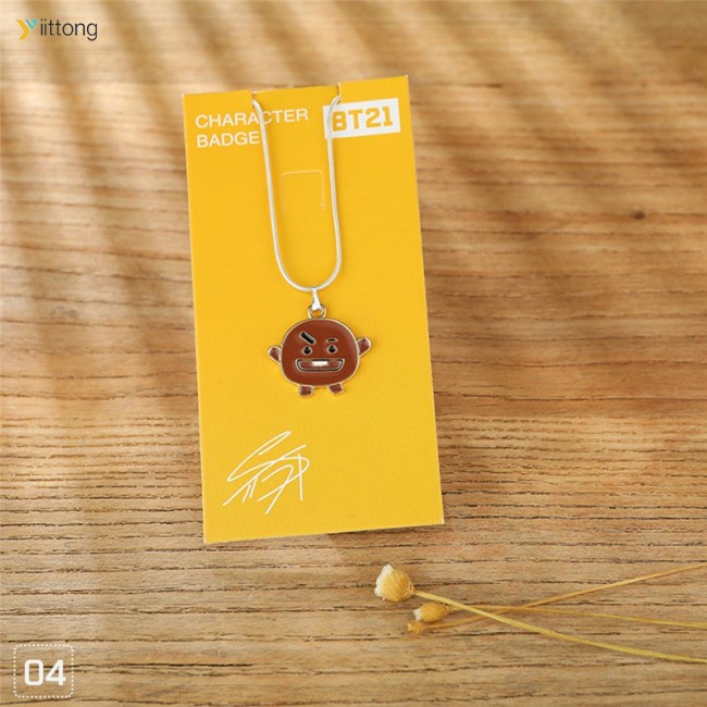 Vòng cổ Mặt Hoạt Hình BT21 BTS TATA COOKY CHIMMY