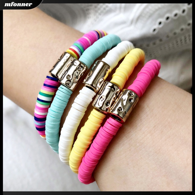 Set 5 Vòng Đeo Tay Chuỗi Hạt Phong Cách Boho Thời Trang Cho Nữ