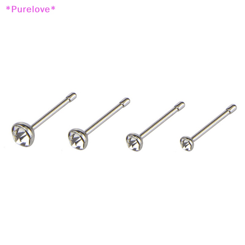 Set 14 Khuyên Mũi Bằng Thép Không Gỉ Cá Tính Thời Trang Mới