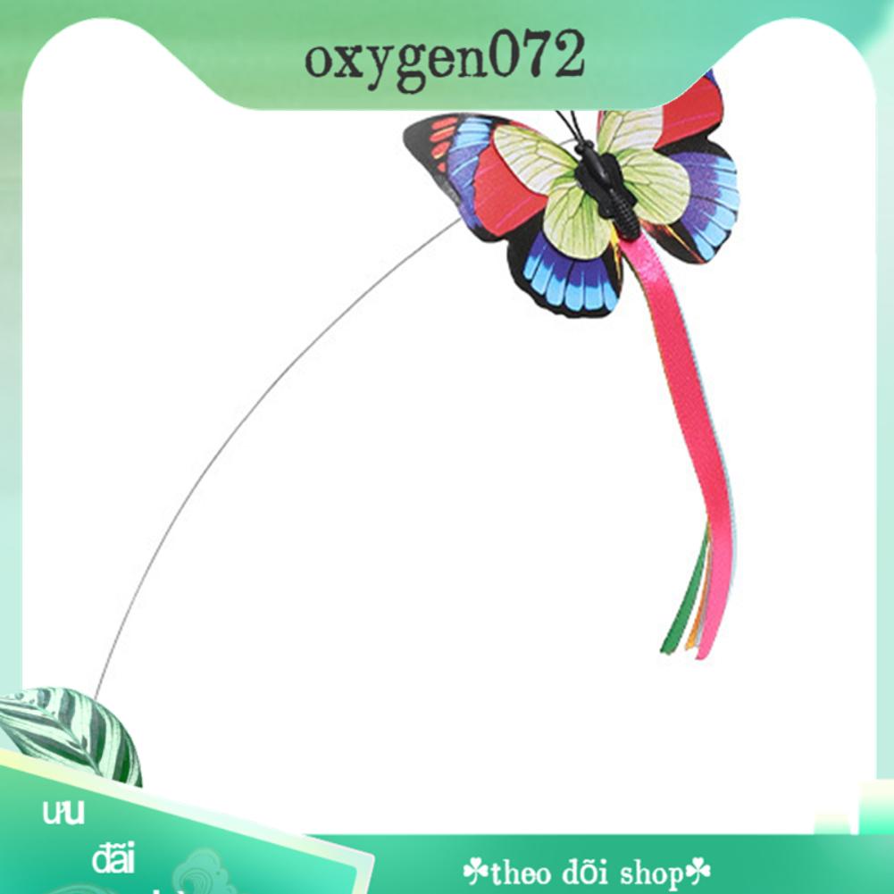 Oxygen072 Đồ chơi cho mèo tương tác thông minh Con bướm bay tự động Kitt Kích hoạt chuyển dành trong nhà